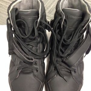 Marc Jacobs Black Hi-Top Sneakers Fit UK 8/US 9